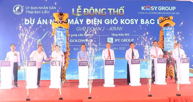 Work begins on 345-million-USD wind farm in Bac Lieu ảnh 1