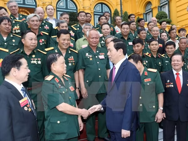 President asks for veterans’ active role in corruption fight ảnh 1 President asks for veterans’ active role in corruption fight ảnh 1