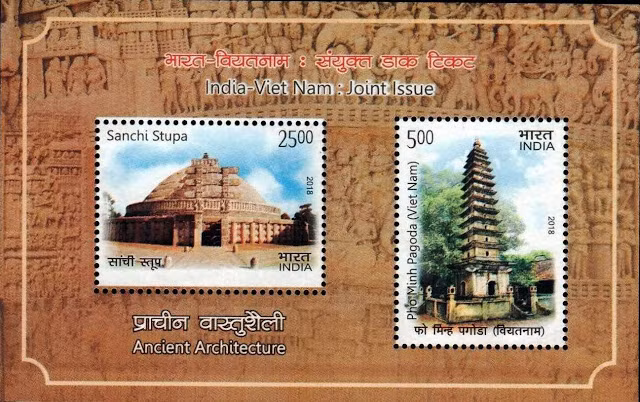 Vietnam, India release commemorative postage stamps ảnh 2