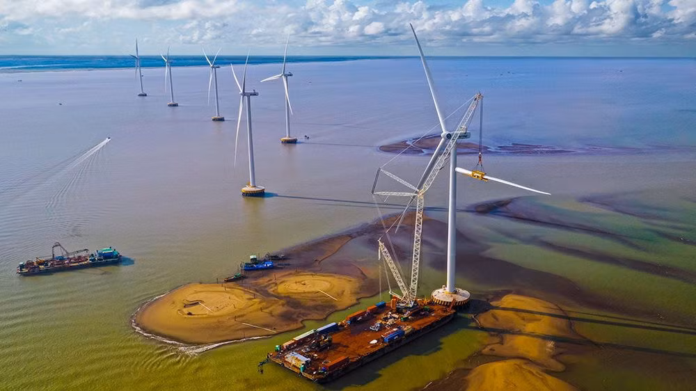 First wind power plant in Ben Tre put into operation ảnh 1 First wind power plant in Ben Tre put into operation ảnh 1