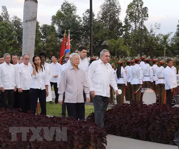 Vietnam’s Party leader sends thank-you message to Raul Castro Ruz ảnh 1