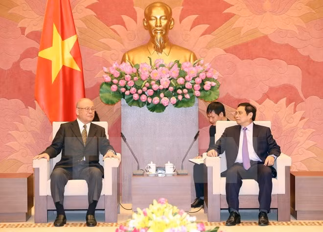 Party official receives Japanese guest ảnh 1