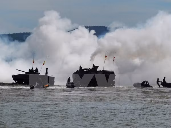 ADMM-Plus military drill undergoing in Brunei ảnh 1