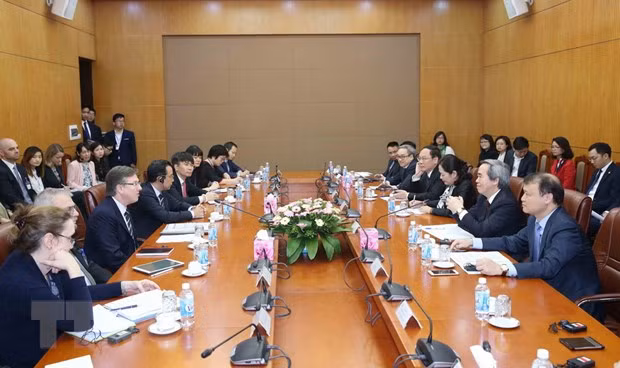 Party official receives US-ASEAN Business Council delegation ảnh 1