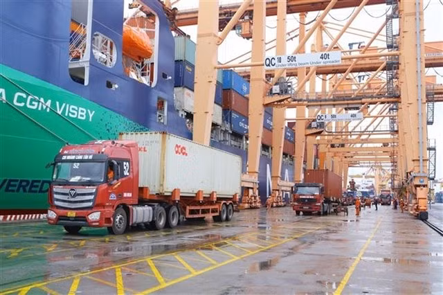 Tan Vu Port in the northern port city of Hai Phong. (Photo: VNA)